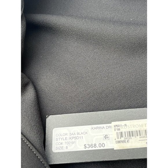 Kobi Halperin Women's Karina Black Button Down Cocktail and Party Dress Size 8 - Picture 9 of 14